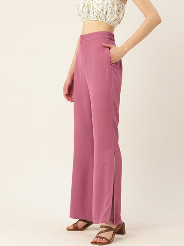Rue Collection Relaxed Loose Fit High - Rise Trousers - RueCollections